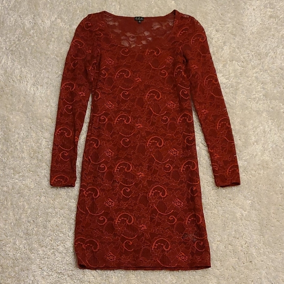 Red Lace Aritzia Dress - Picture 1 of 3